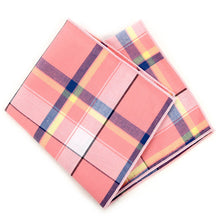 Load image into Gallery viewer, Pink Plaid Pocket Square