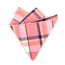 Load image into Gallery viewer, Pink Plaid Pocket Square