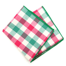 Load image into Gallery viewer, Pink & Green Pocket Square