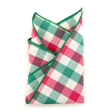 Load image into Gallery viewer, Pink & Green Pocket Square