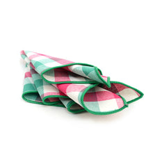 Load image into Gallery viewer, Pink & Green Pocket Square