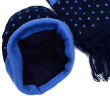Load image into Gallery viewer, Blue Hat/Scarf Set