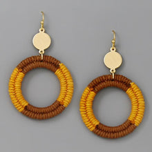 Load image into Gallery viewer, Lila Thread Wrapped Hoop
