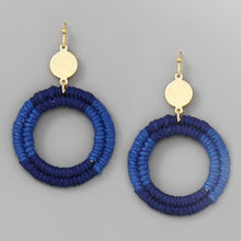 Load image into Gallery viewer, Lila Thread Wrapped Hoop
