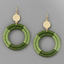 Load image into Gallery viewer, Lila Thread Wrapped Hoop
