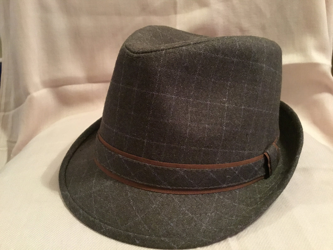 Polyester Plaid Fedora
